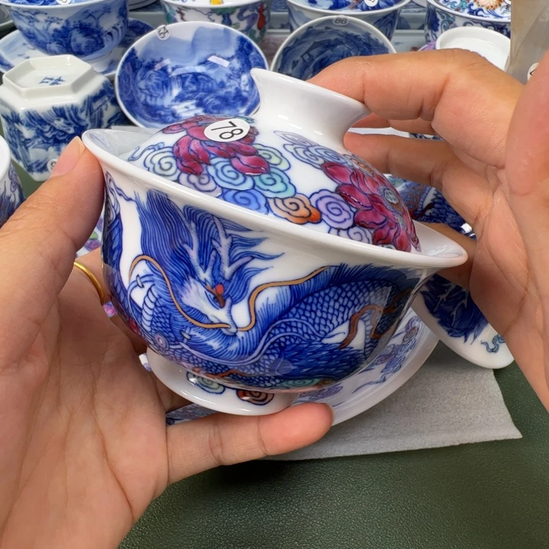 景德镇纯手工纯手绘茶具木木78