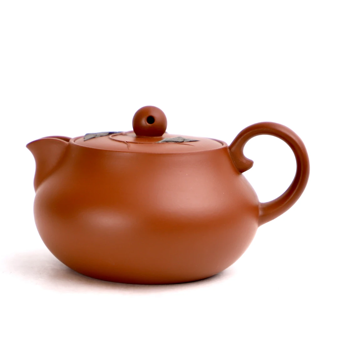 朱泥葫芦民国绿贴花120cc精工半手