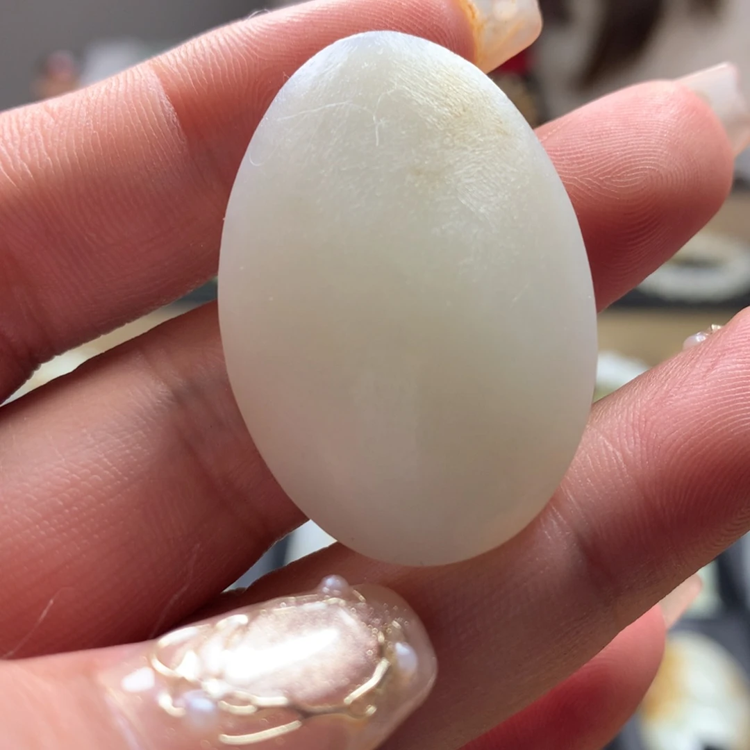 和田玉18K金镶嵌颈饰