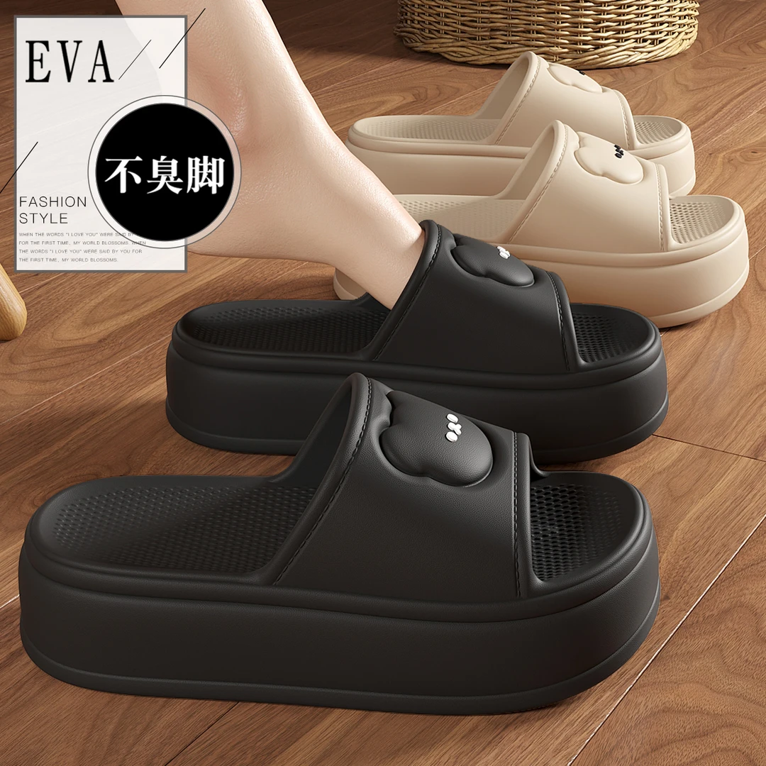 踩屎感厚底拖鞋女款2025新款5cm增高松糕底夏季外穿凉拖时尚百搭