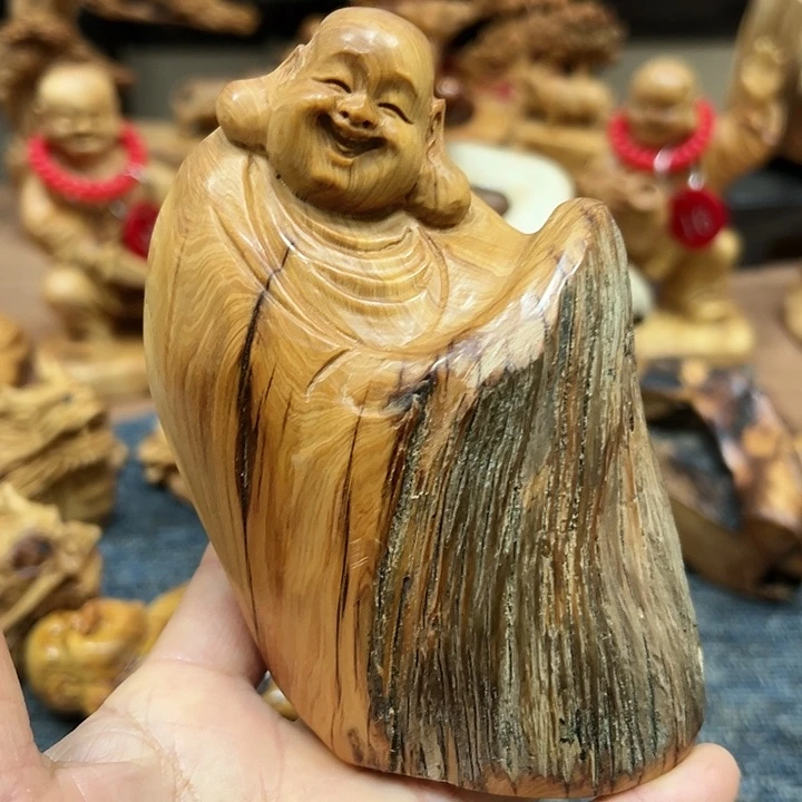 柏木太行崖柏手把摆件