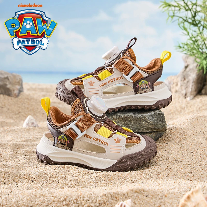 汪汪队小朋友夏天鞋子2025年夏季男童新款户外溯溪涉水包头凉鞋