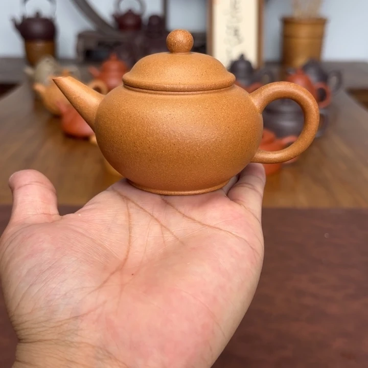 茶壶紫砂水平150毫升黄金段