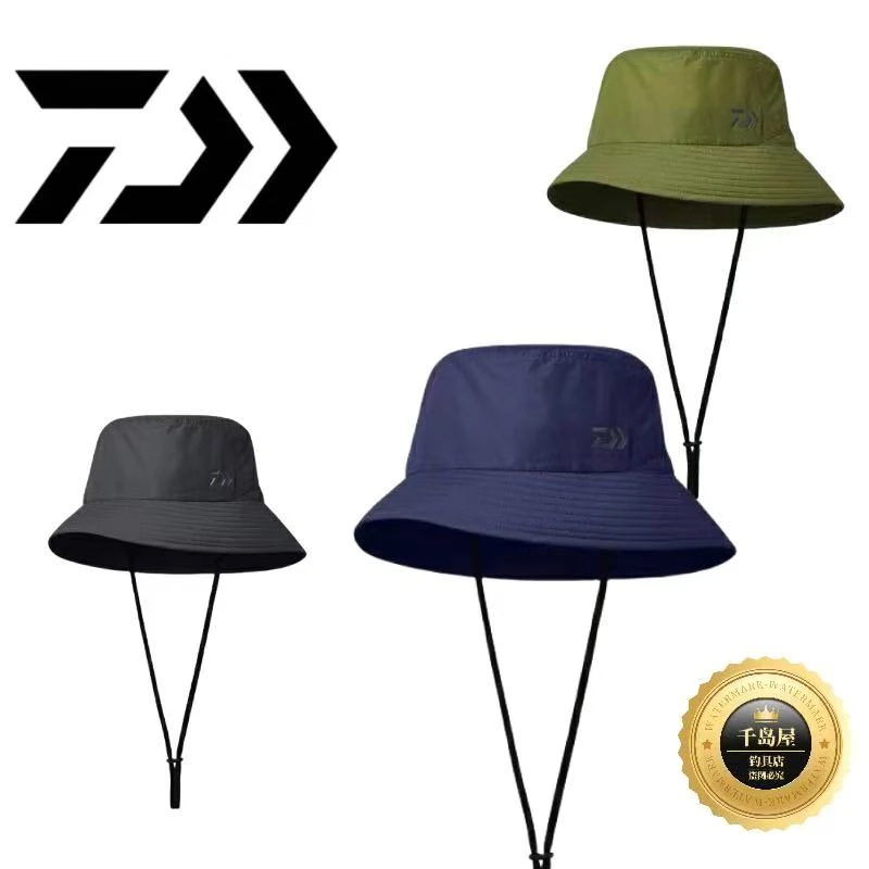 25款DAIWA达亿瓦DC-2225防风防水遮阳钓鱼帽户外休闲渔夫帽子防晒