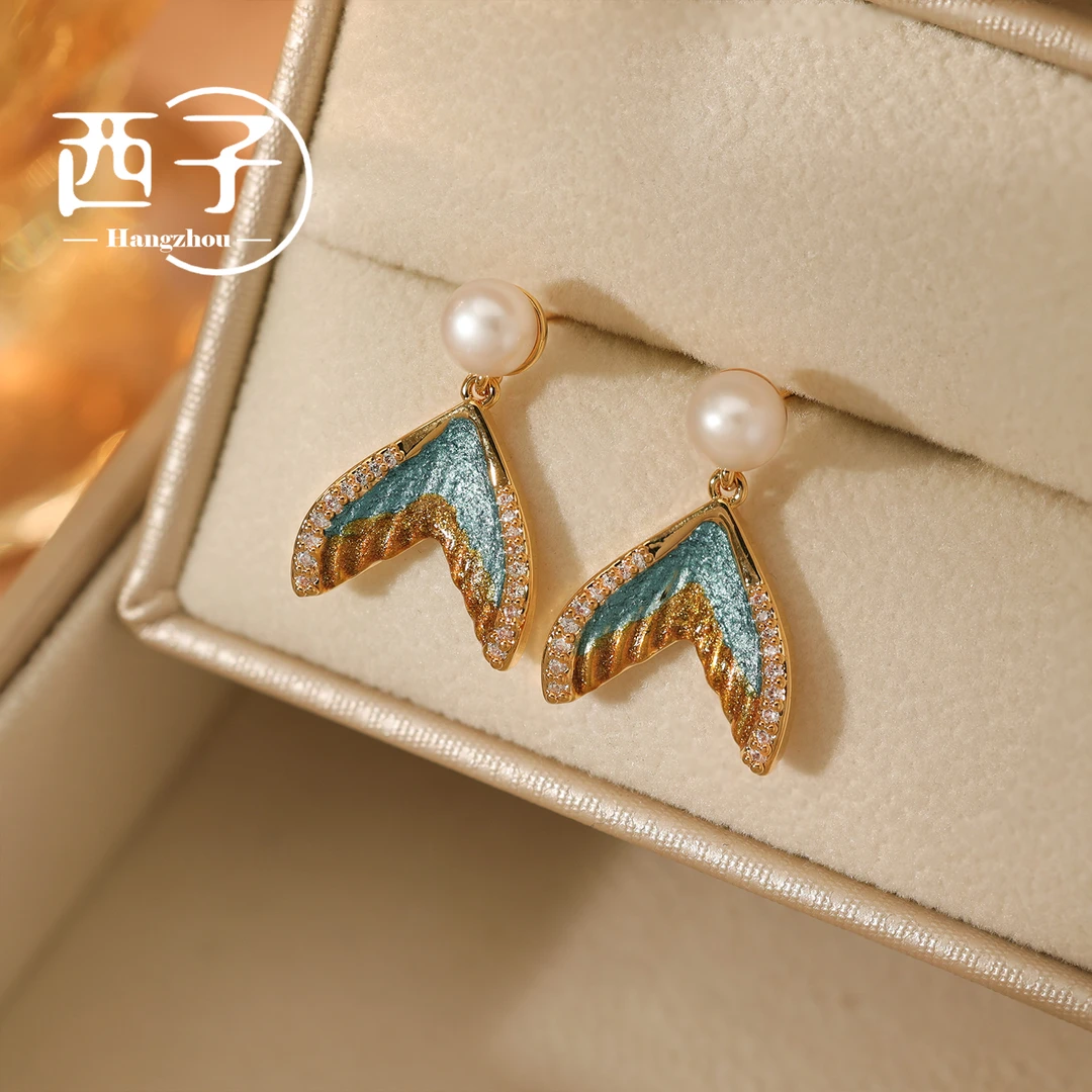 西子饰品镀18K金【诺言永恒耳坠】2025新品S925纯银针防敏耳饰耳环