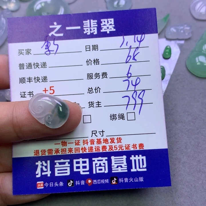 翡翠未镶嵌颈饰?**糖