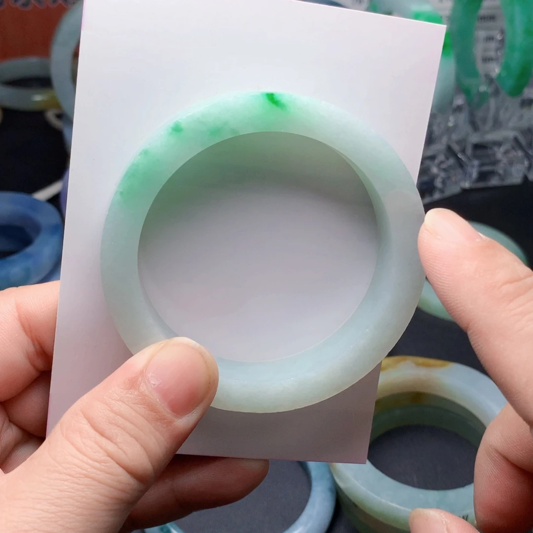 定制翡翠手镯未镶嵌57-59