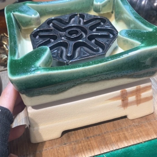 蜜安罐瓷香炉锡茶则国****瓷