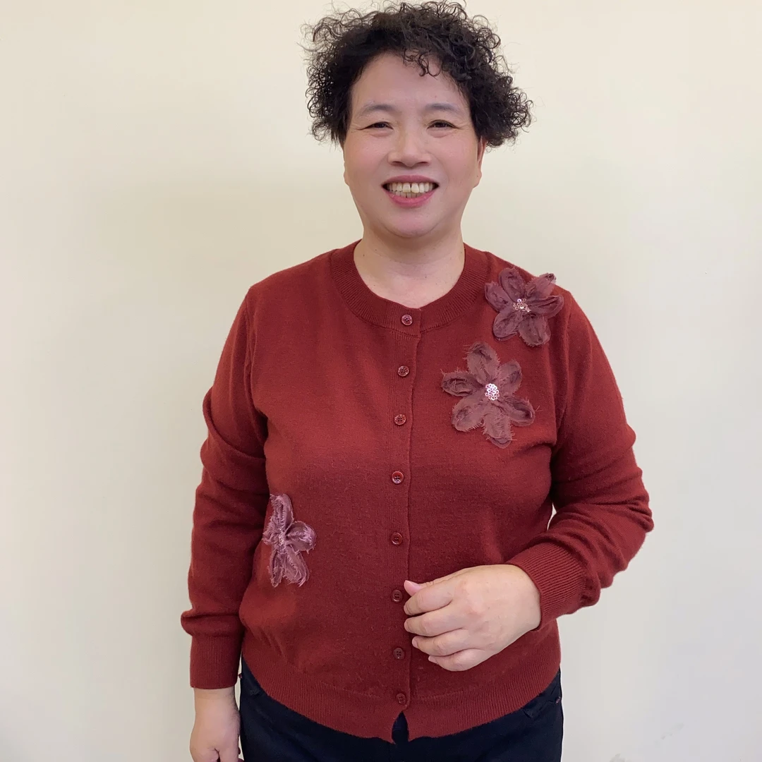 秋冬季毛衣中老年妈妈装小个子时尚风针减龄气质洋气织衫开衫2277