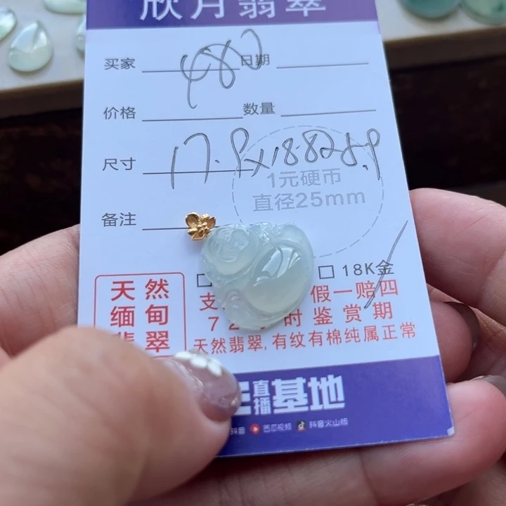 杜****颈饰未镶嵌翡翠天然