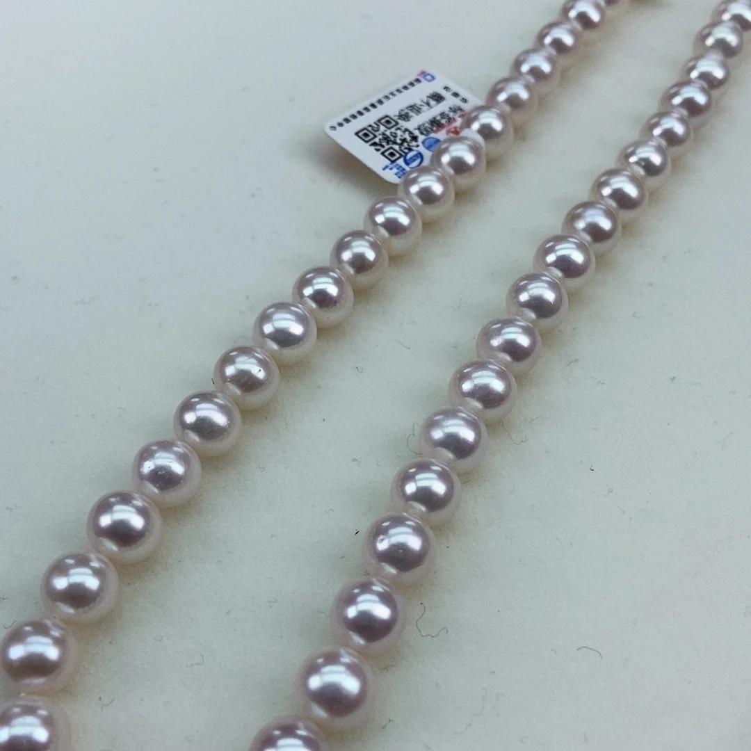 淡水珍珠8极强光干净正圆银S925镶嵌