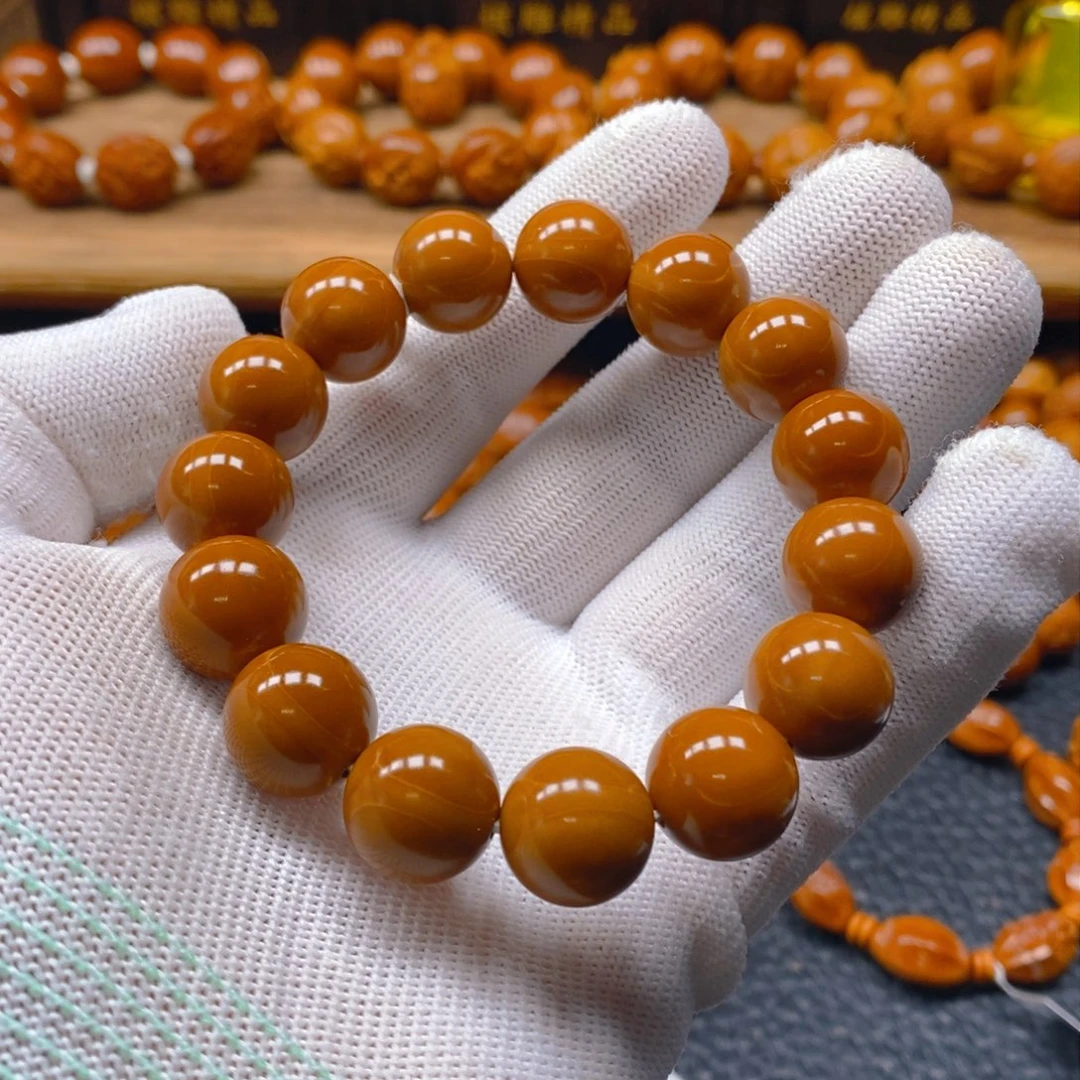 手串/手链橄榄核梅林铁核1.45正圆全品无瑕，小孔道