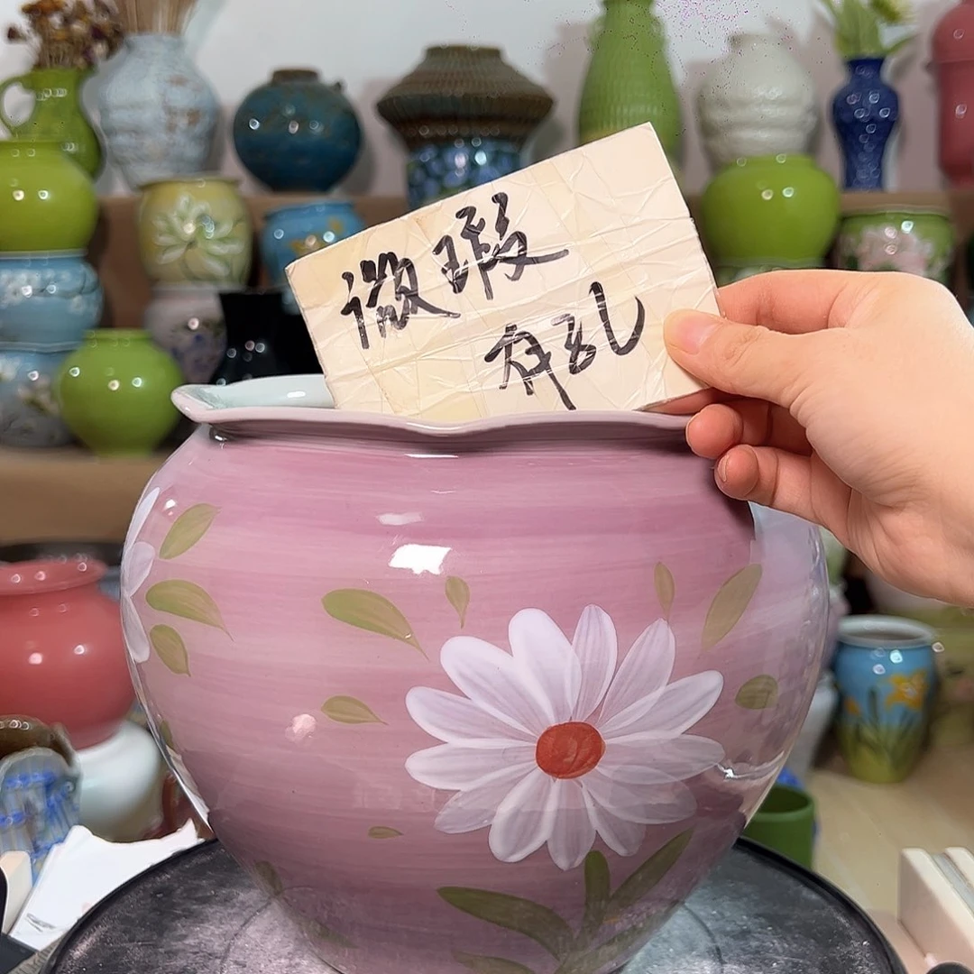 景德镇陶瓷花盆花器瑕258