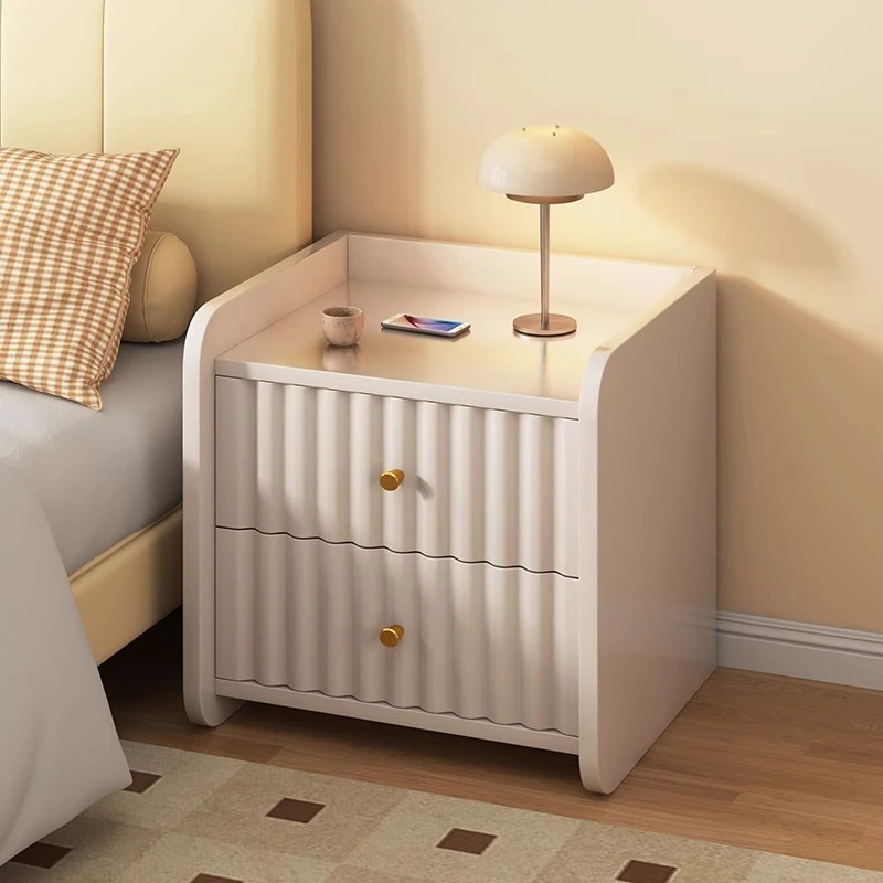 床头柜奶油风小型简易家用卧室床边置物架创意替代品神器收纳柜子