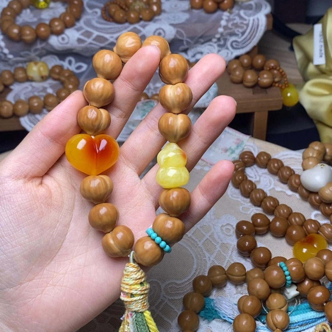 吊坠猴头核桃葫芦 流苏 爱心