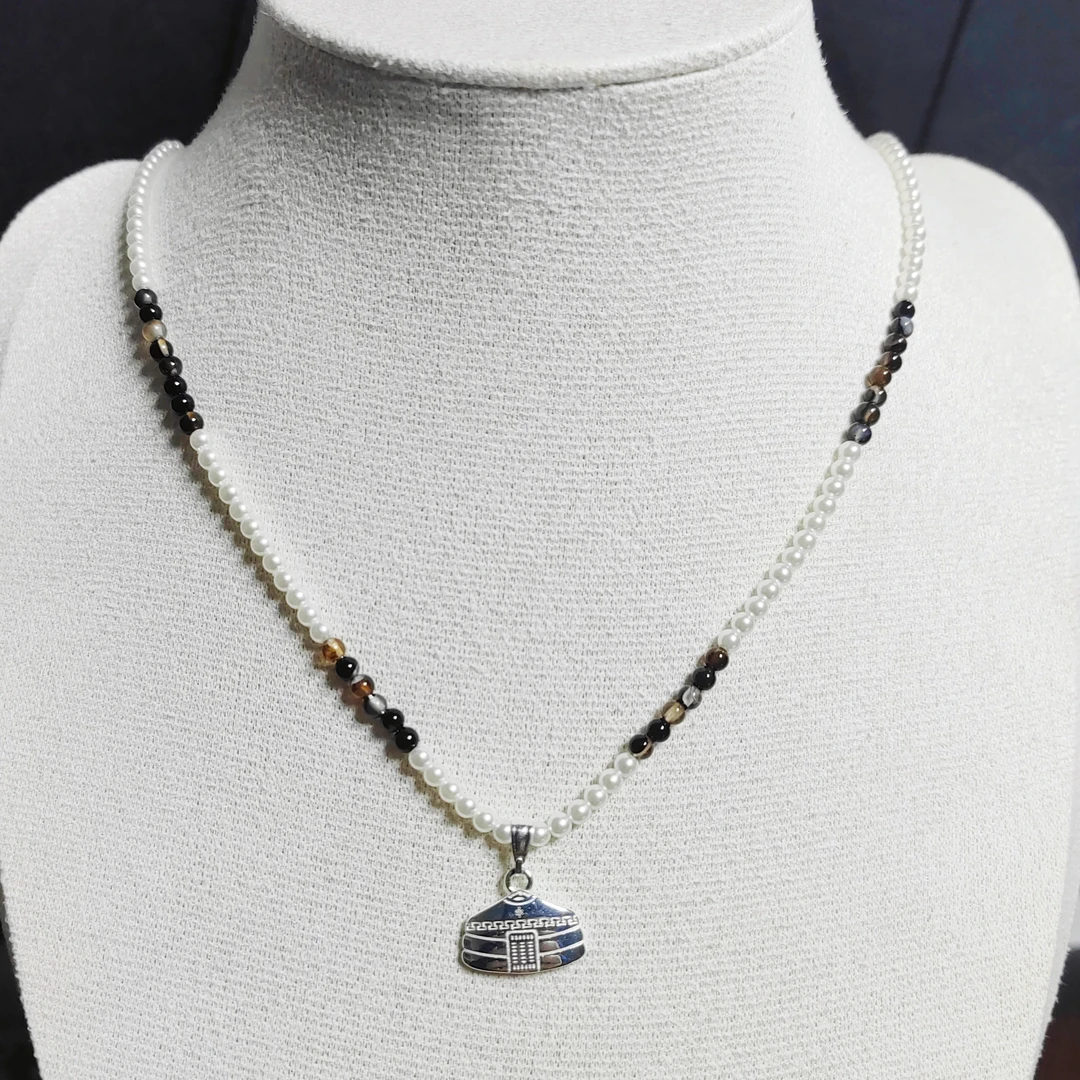 吊坠925银 慕崡925纯银蒙古包、乌力吉小众项链原创设计时尚百搭