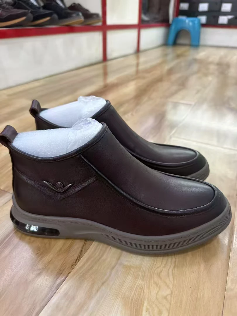 真皮男鞋时尚爸爸鞋