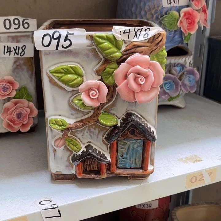 粗陶材质多肉花盆