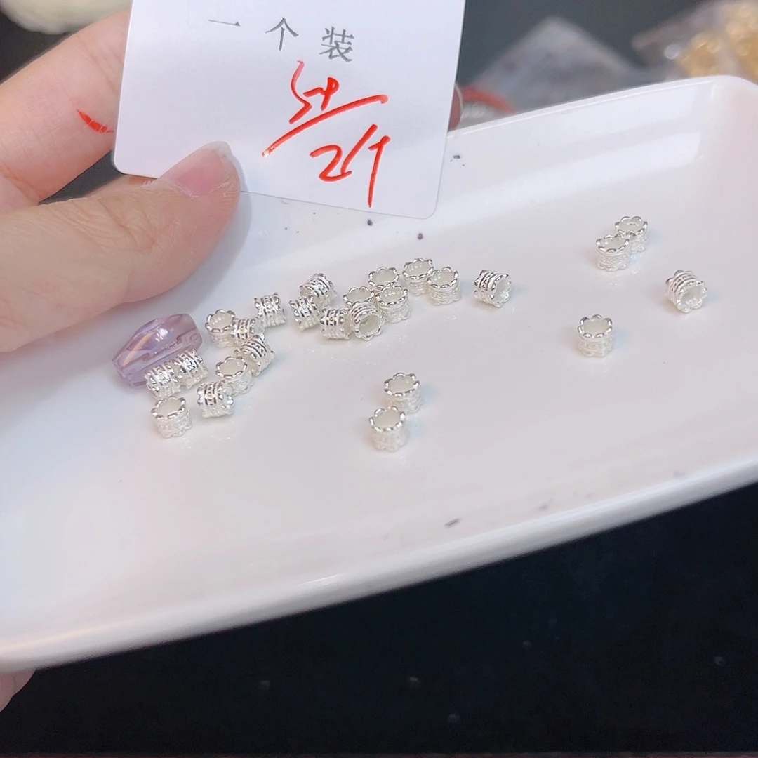 紫晶珠宝半成品银S925镶嵌75