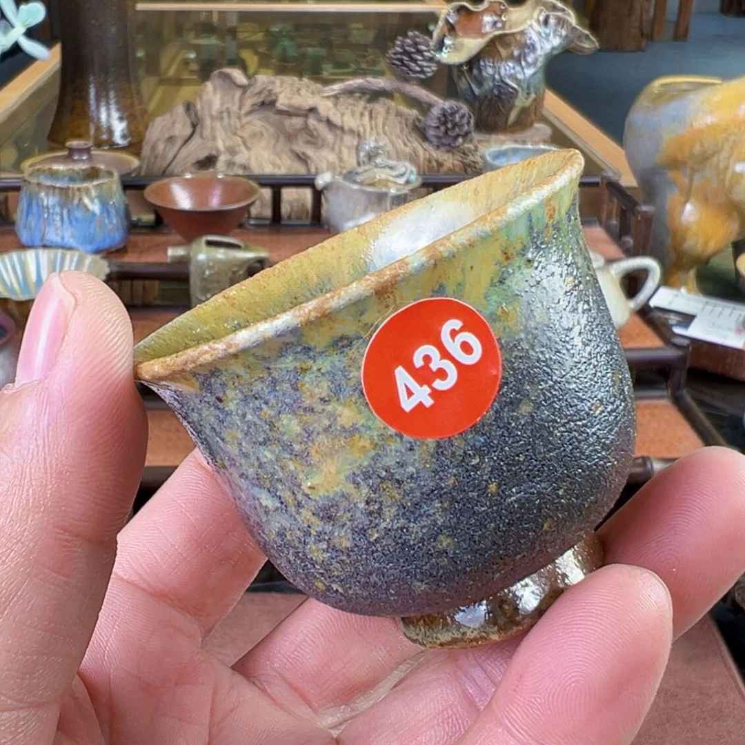 杯吕*436号手拉坯柴烧品杯