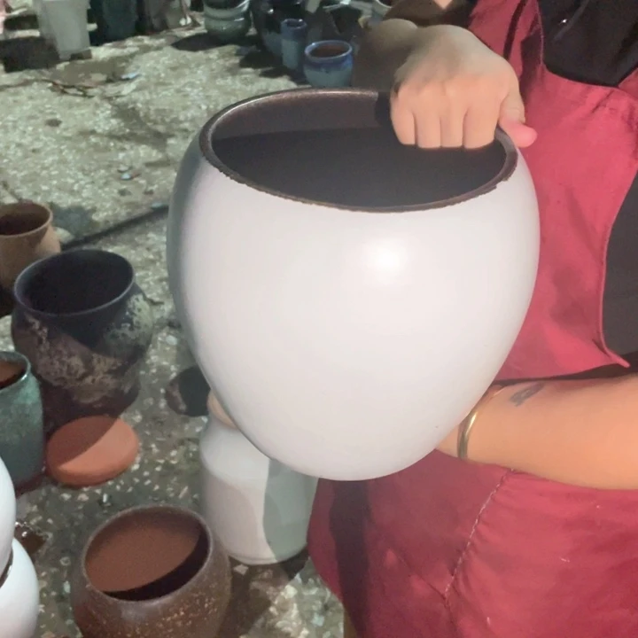 紫砂花盆口20高24正品正品