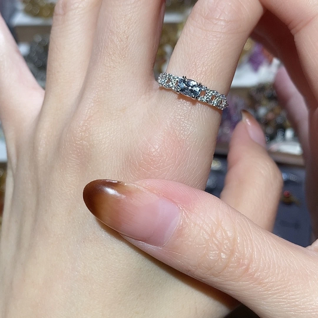 手链未镶嵌水晶海蓝宝