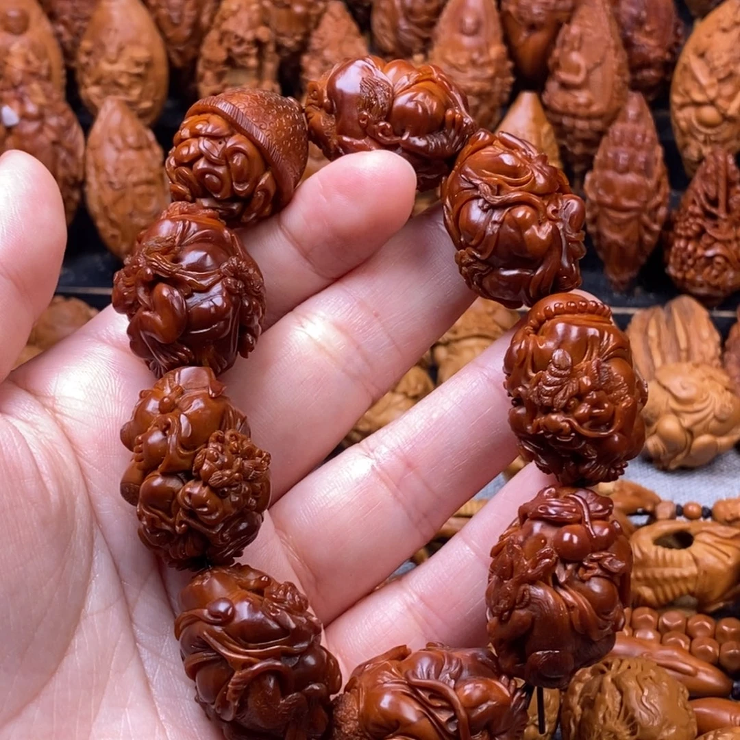 老***醒橄榄核手串/手链核雕