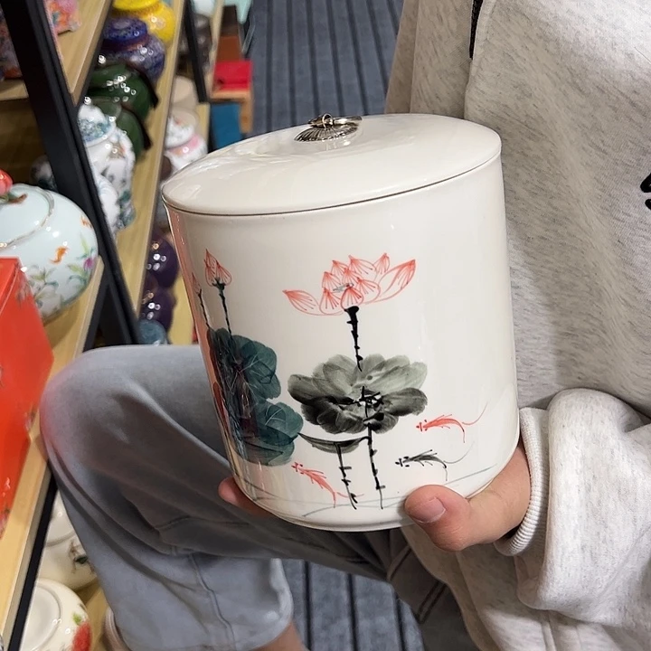 茶叶罐陶瓷家用储物罐瑕疵品介意勿拍