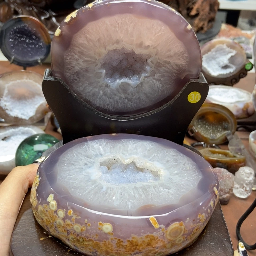 紫晶未镶嵌摆件水晶