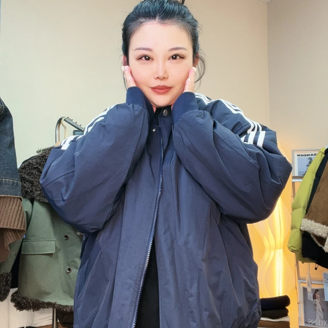 大九蓝色棉服大板