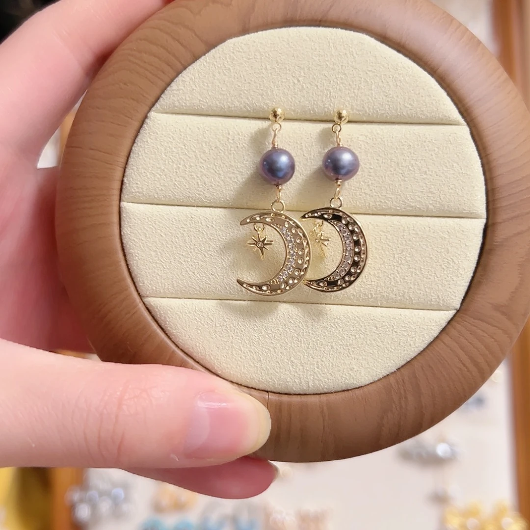 淡水珍珠银S925镶嵌原创手作