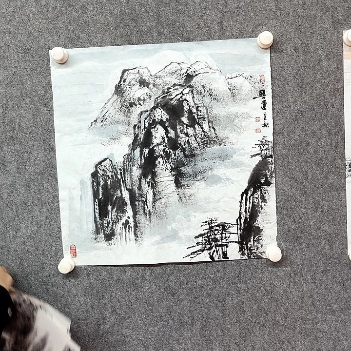 国画刘兴运山水作品