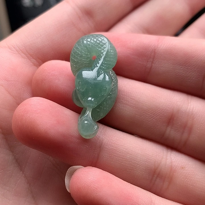 翡翠未镶嵌颈饰天然