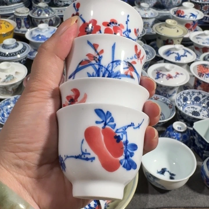 小***河景德镇手工手绘杯