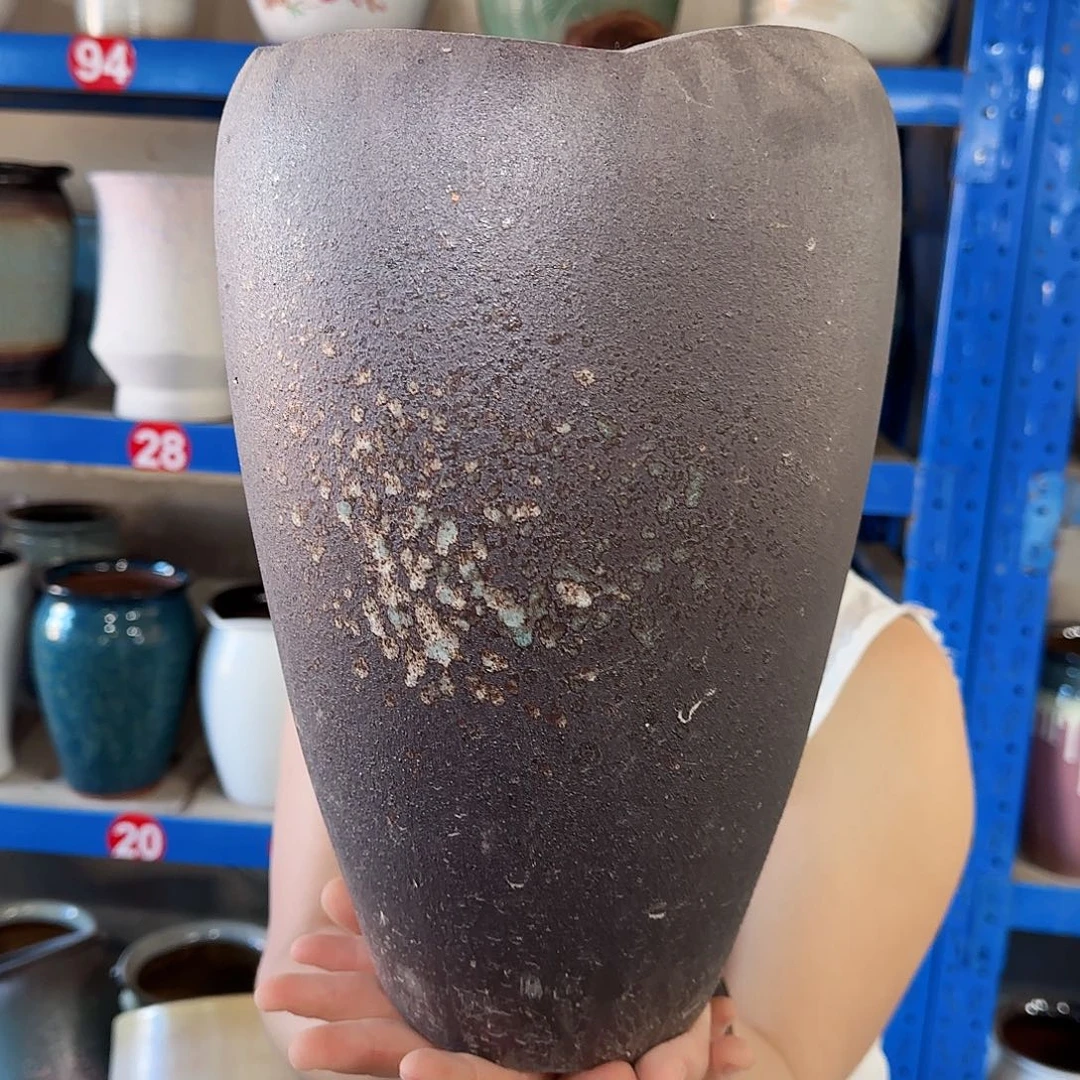 紫砂花盆高30口17