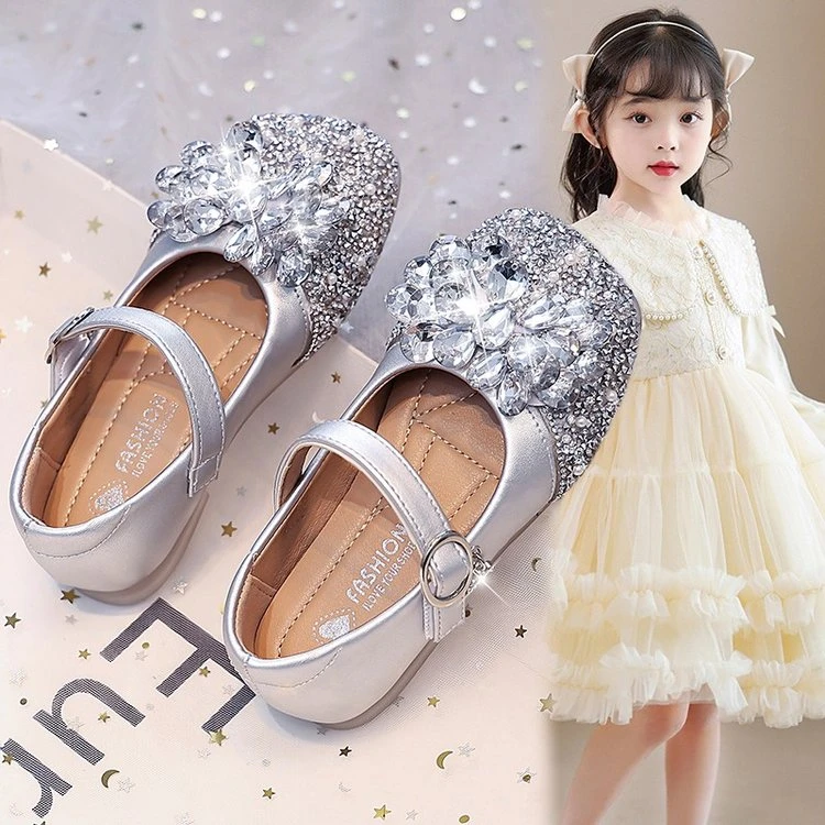 ABC女童公主鞋春秋2025新款儿童小皮鞋软底女孩瓢鞋夏季宝宝单鞋