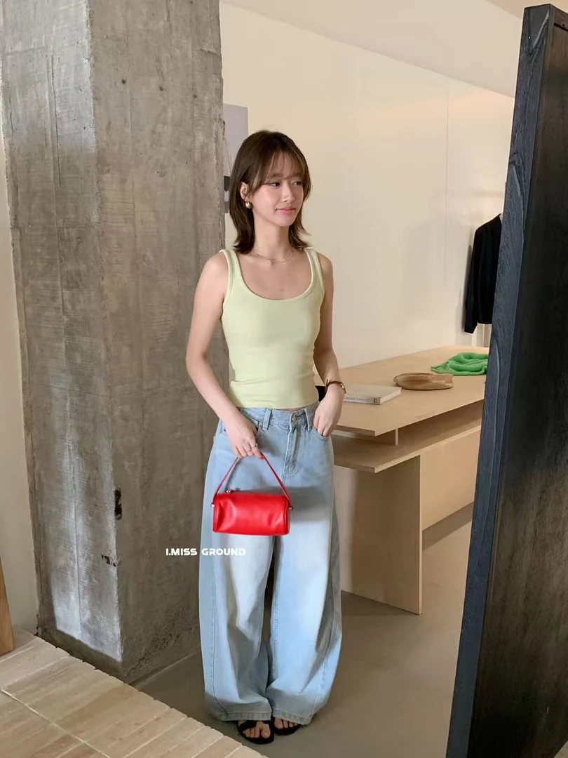 imiss@3012 韩系简约百搭显瘦打底背心 7-4