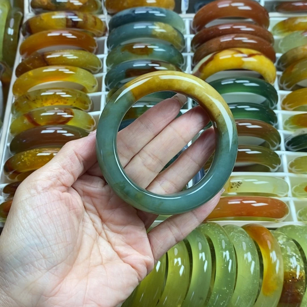 未镶嵌蛇纹石玉手镯58