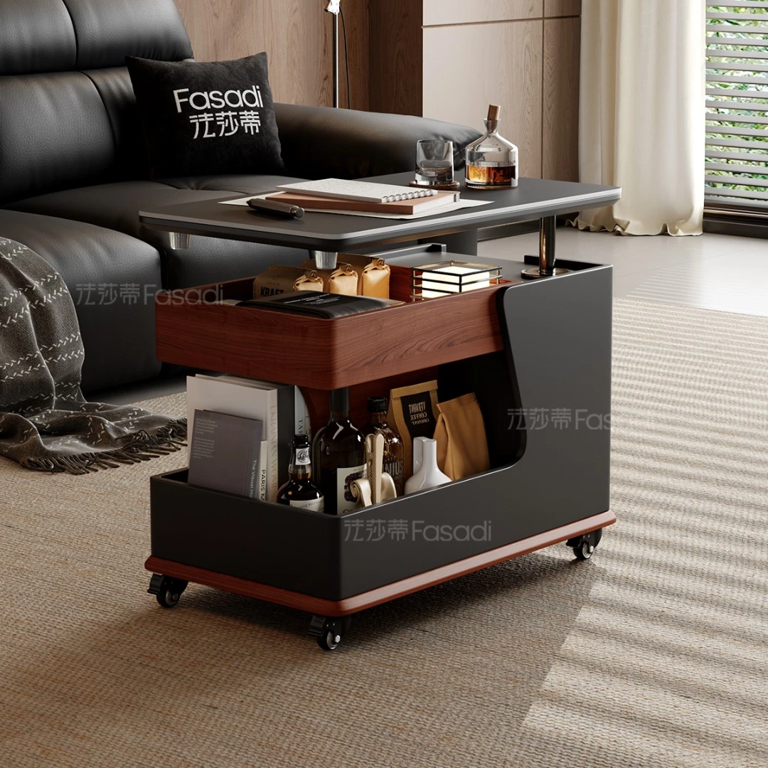 【法莎蒂】(BJ3023*小推车)可移动沙发边桌意式茶几置物架创意家用