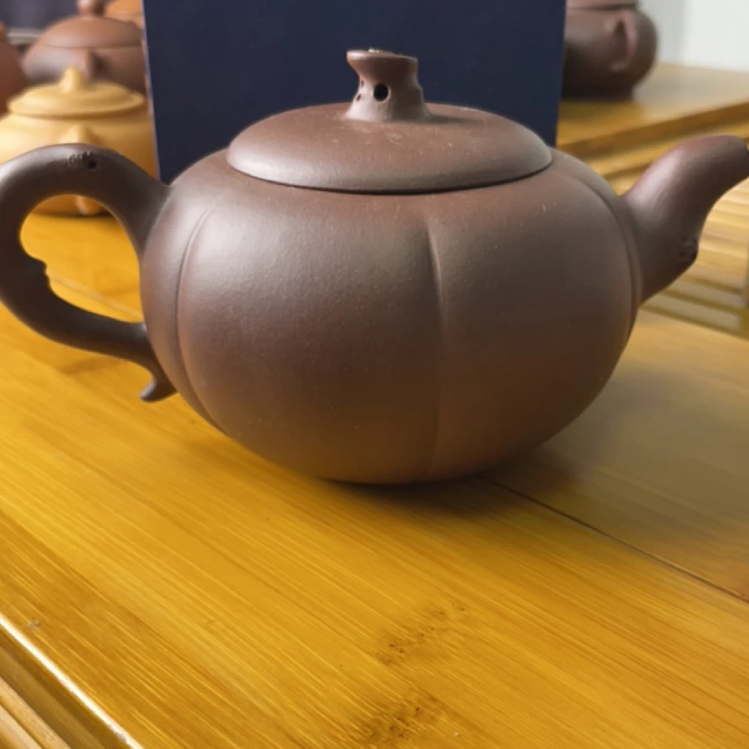 宜兴紫砂壶 南瓜 底槽清 240cc