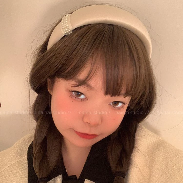 赵露思同款!小香风珍珠发箍~缎面高级感2025早秋新款头箍法式女