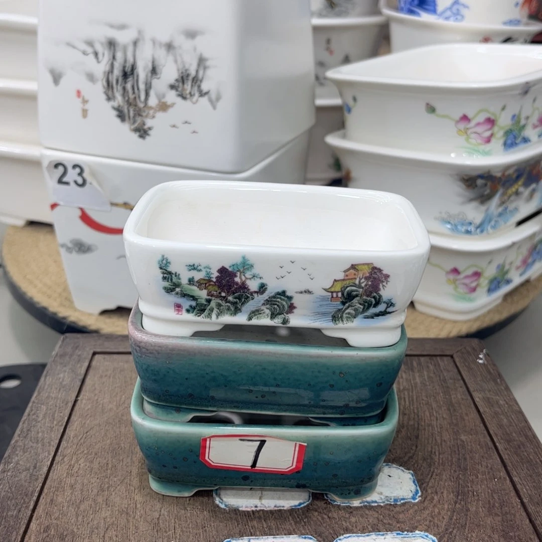 陶瓷经*高温贴画1花盆➕还原烧2