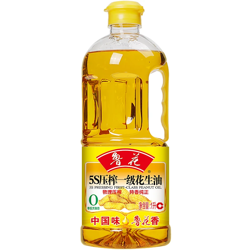 鲁花【1L花生油】5S压榨一级营养家用食用油炒菜凉拌健康美味浓香
