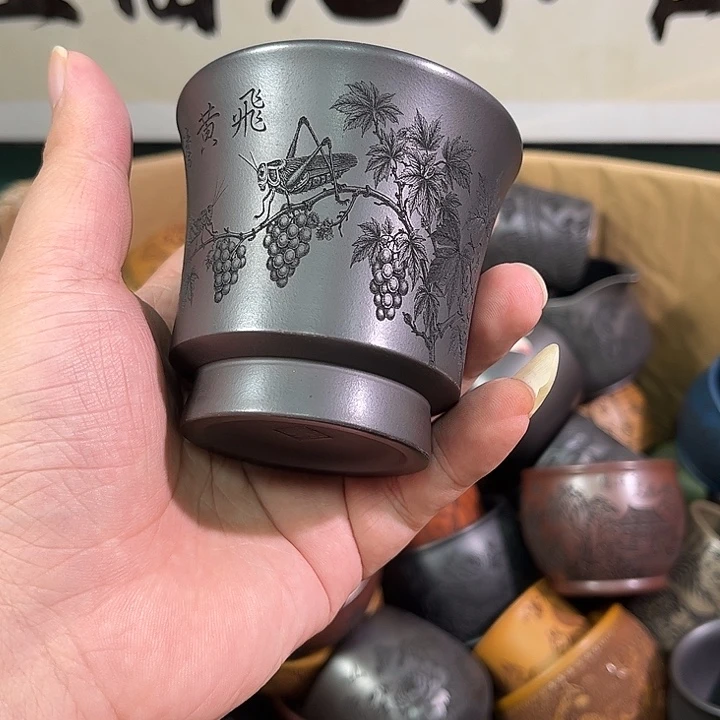 茶杯紫砂全手工紫砂主人杯