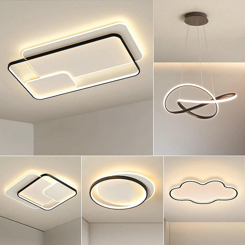 客厅灯简约现代大气极简大厅主灯led吸顶灯家用餐厅卧室房间灯具