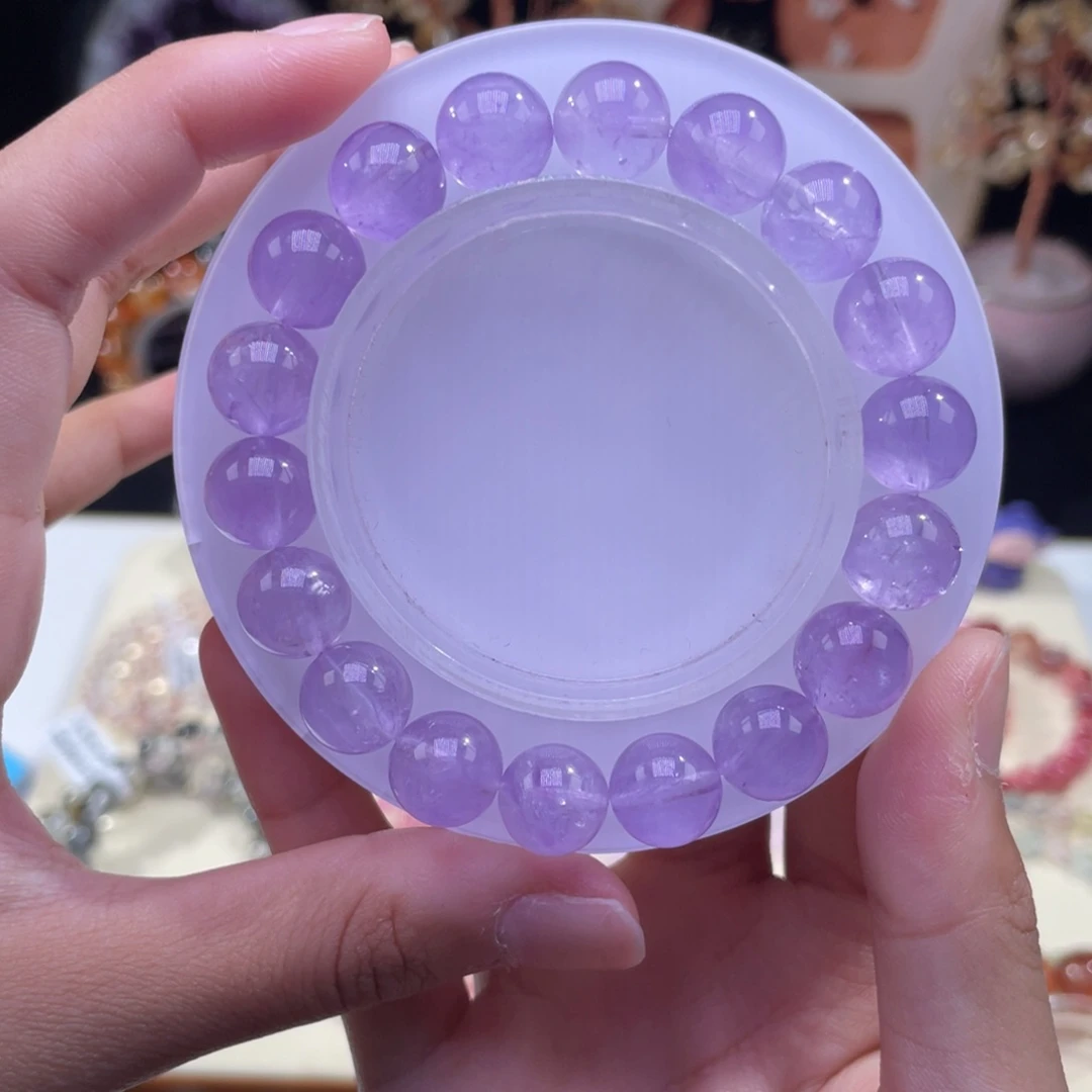 手链未镶嵌水晶富贵感薰衣草紫水晶10➕