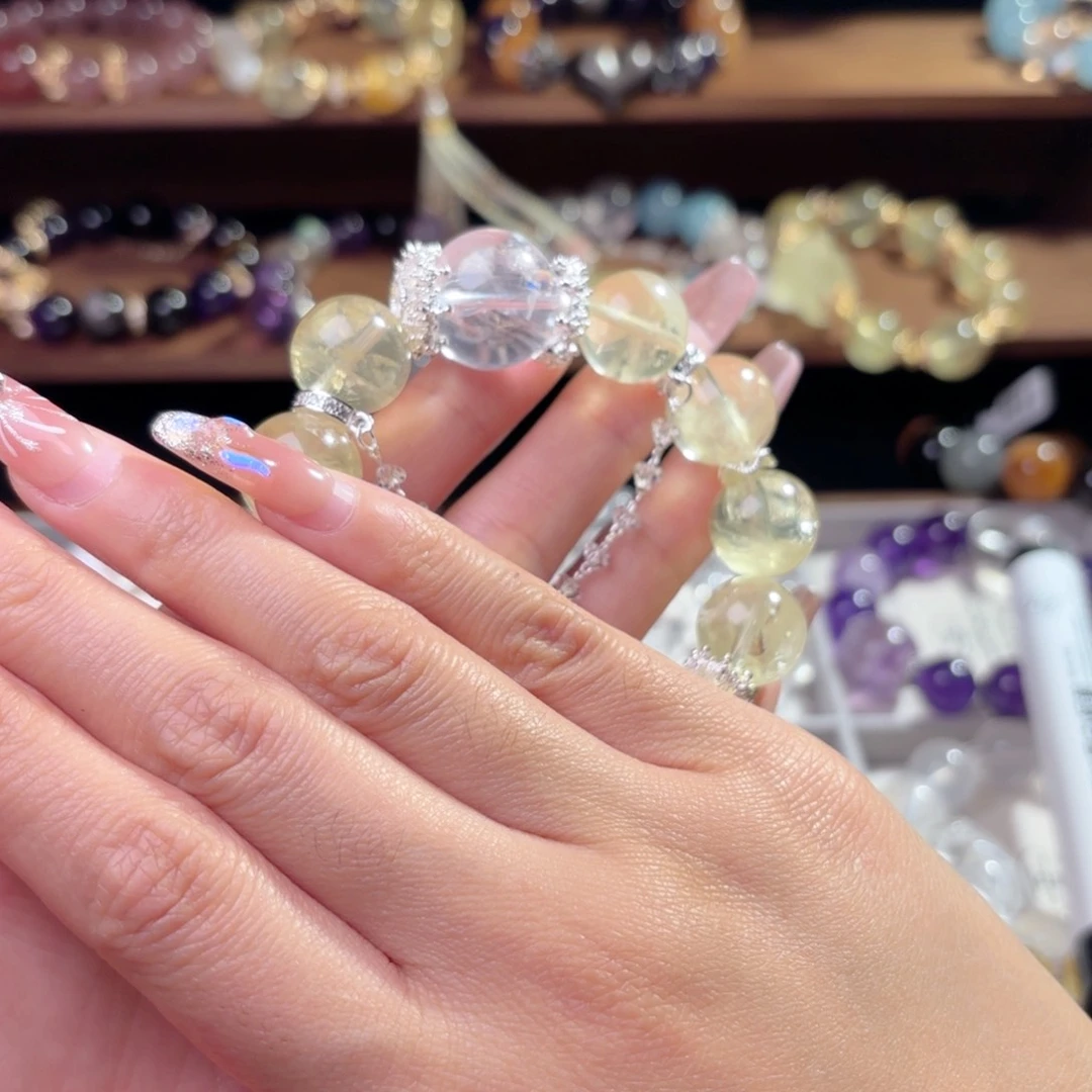 水晶手链合金小*手串