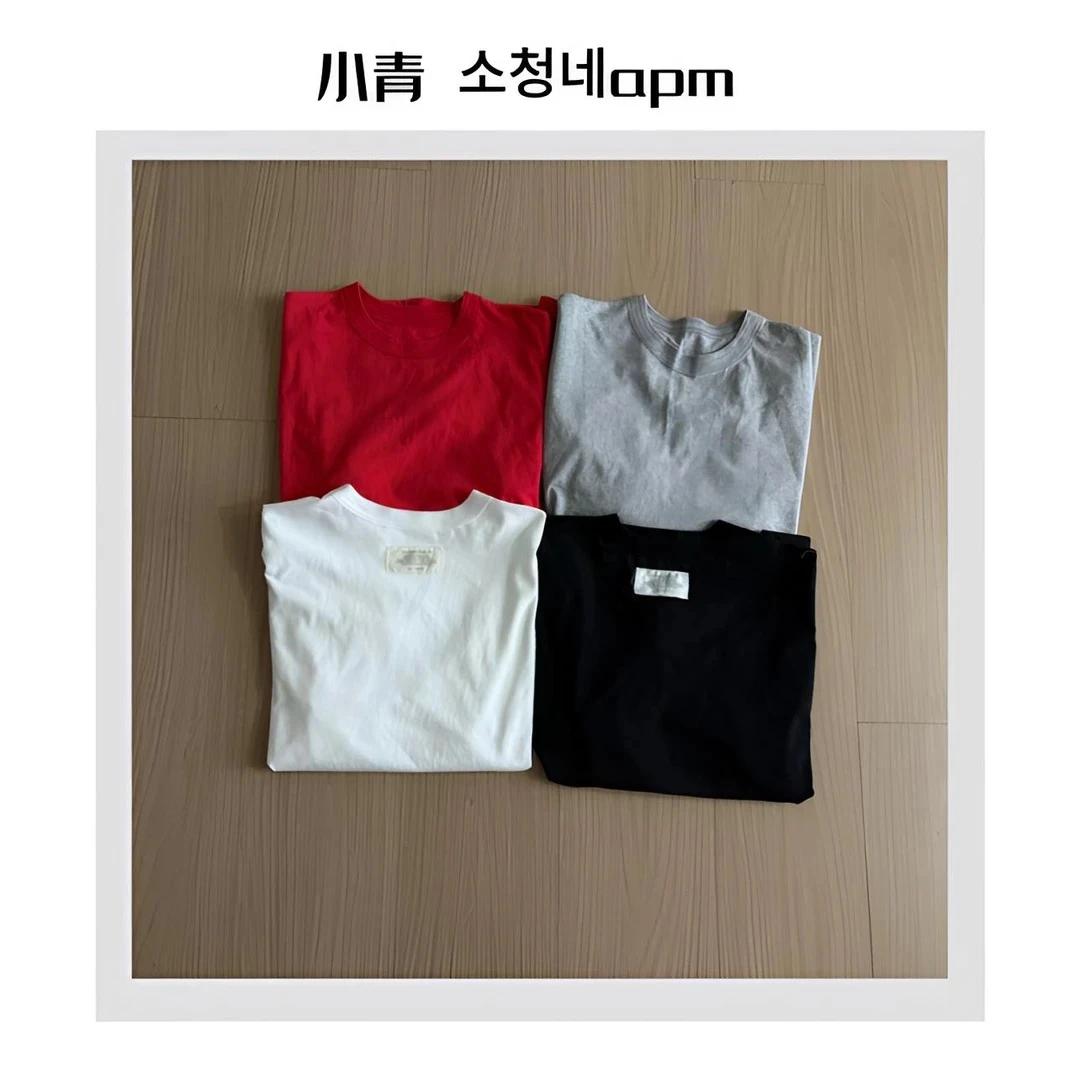 韩国东大门 SELF/后背字母小标假两件T恤