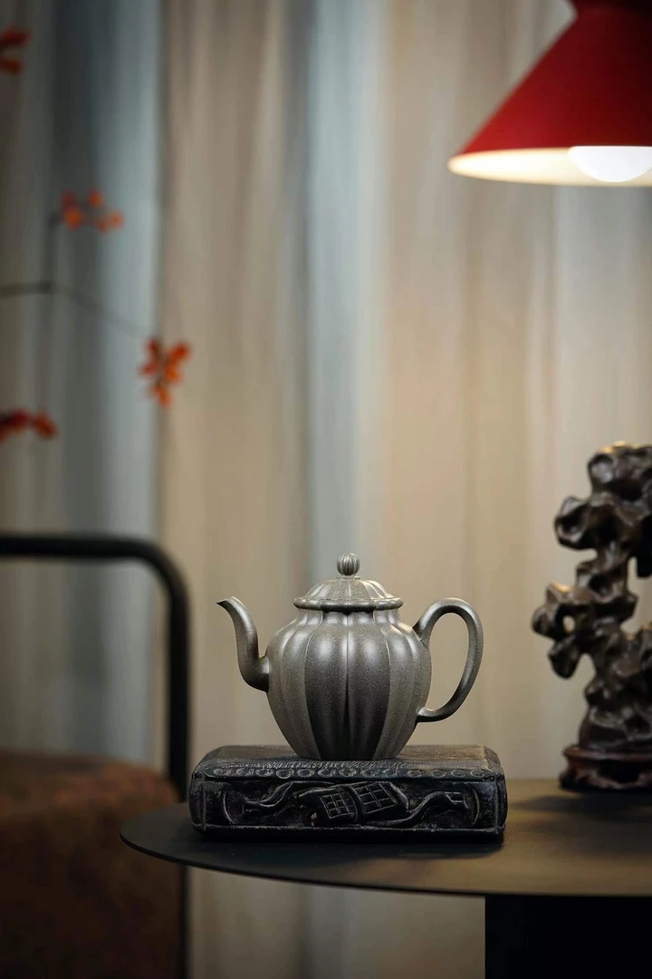 【银台醉客】  松华青段 半手工紫砂壶