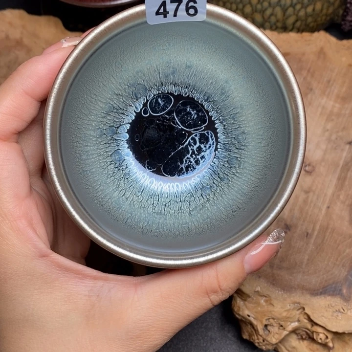 茶盏建窑建盏主人杯476微瑕